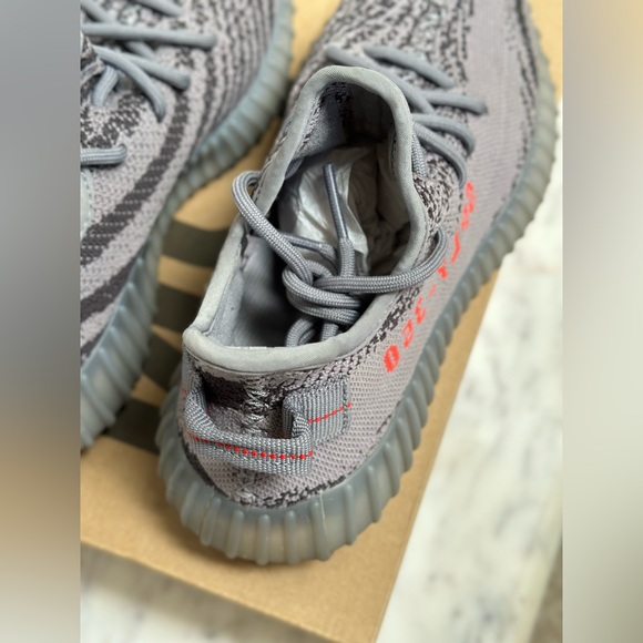 Authentic YEEZY Boost 350 V2 grey borang dgsorg AH2203 men US 6 female - Picture 6 of 15